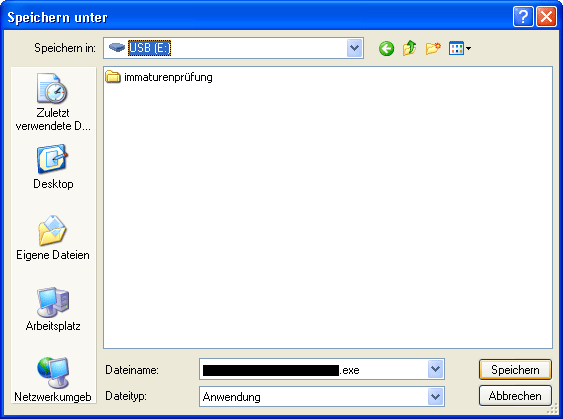 Speichern unter...