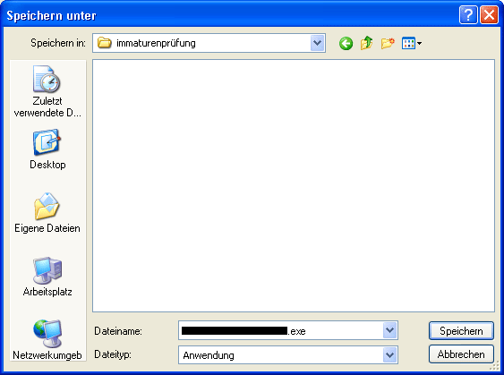 Speichern unter ...