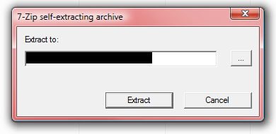 Selbstextrahierendes Archiv, Unzip