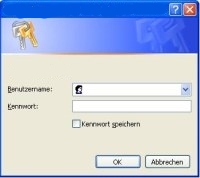 Abfragemaske / Login