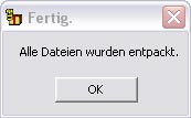 Erfolgsmeldung