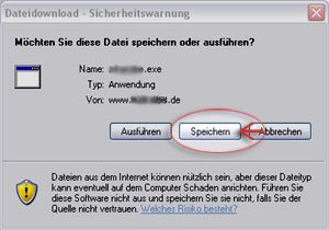 Dateidownload, Speichern