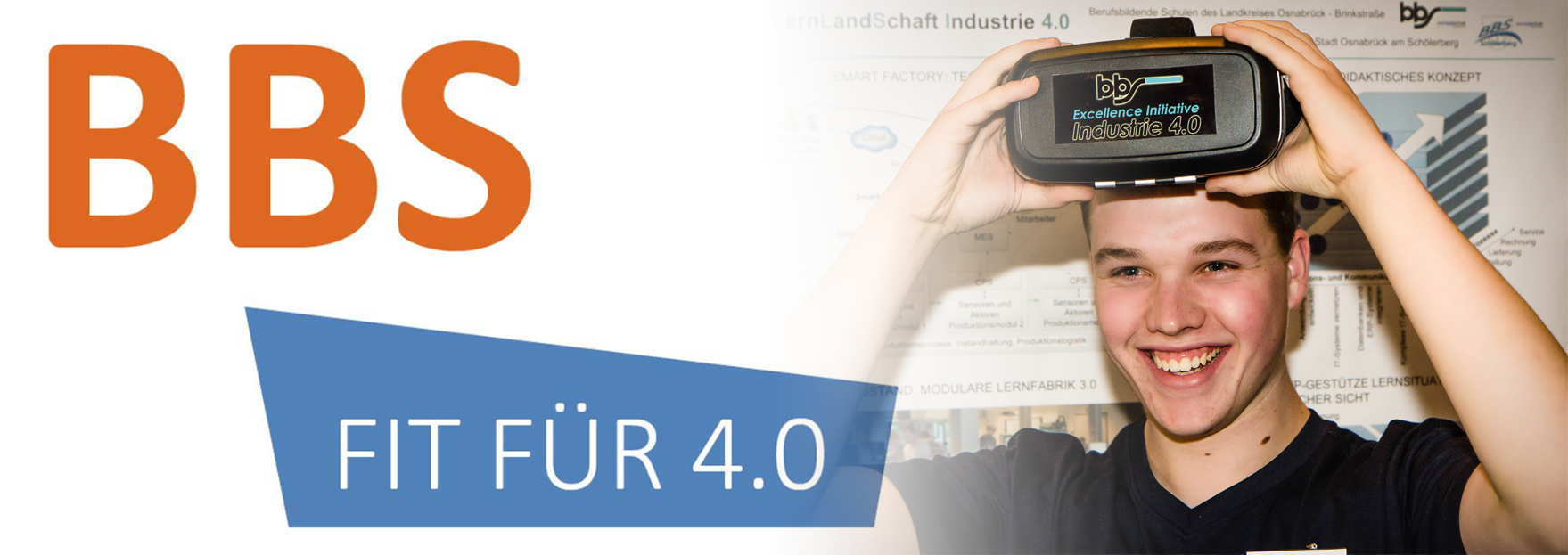 Schüler mit Datenbrille (VR), bbs-Initiative Industrie 4.0